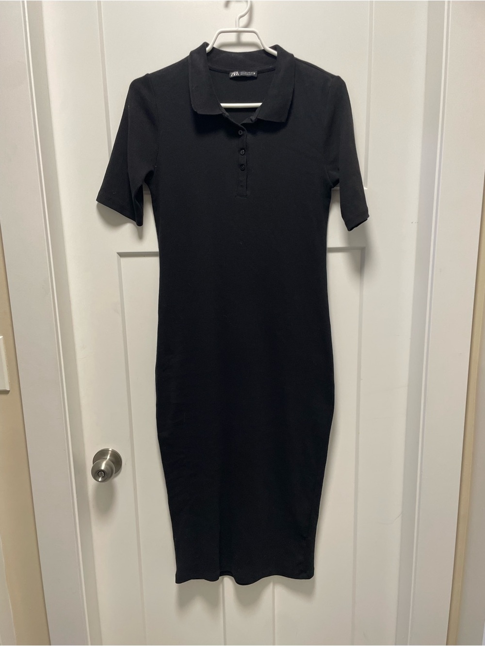 Zara Black Polo Midi Dress